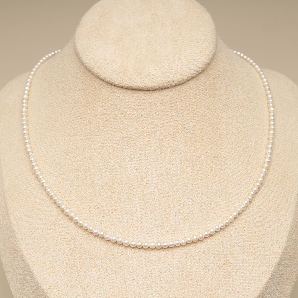2.5 3mm pearl necklace