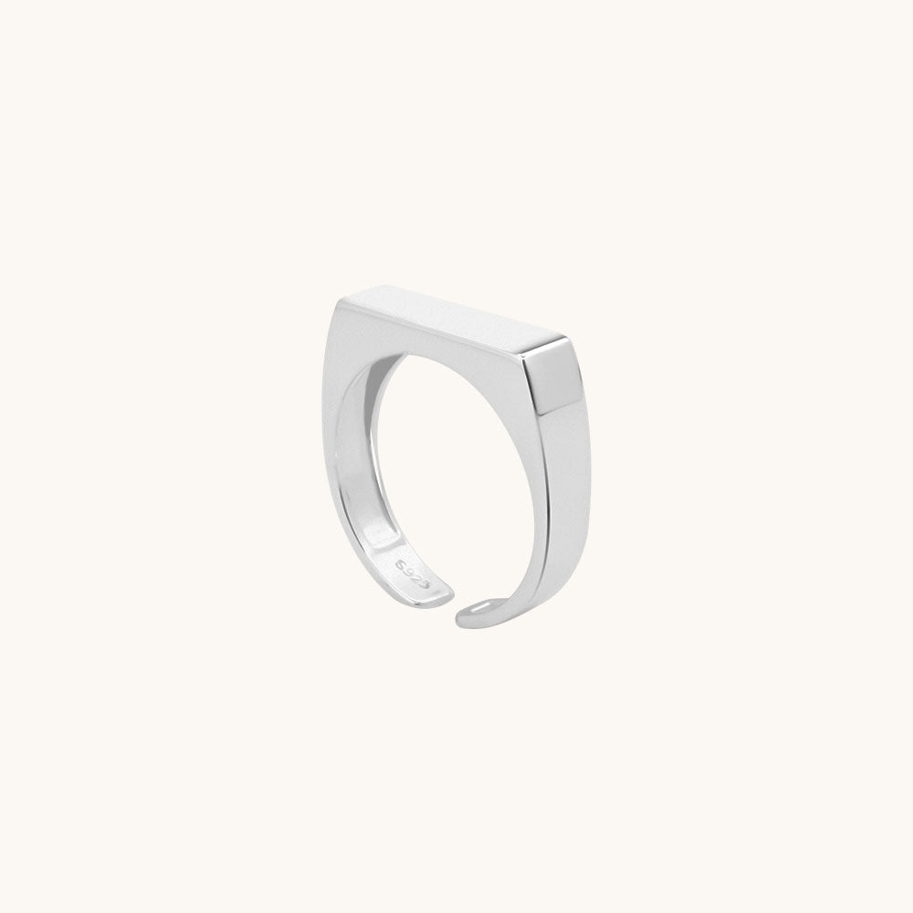 Chunky silver ring