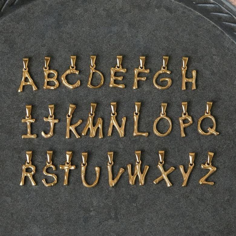 A-Z gold letter charms.
