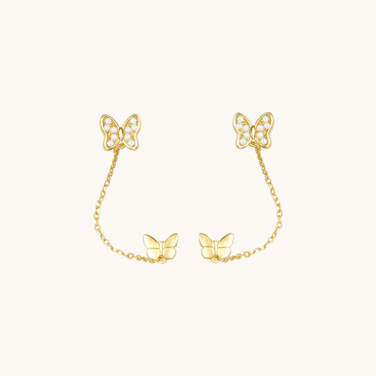 Butterfly Double Helix Earrings