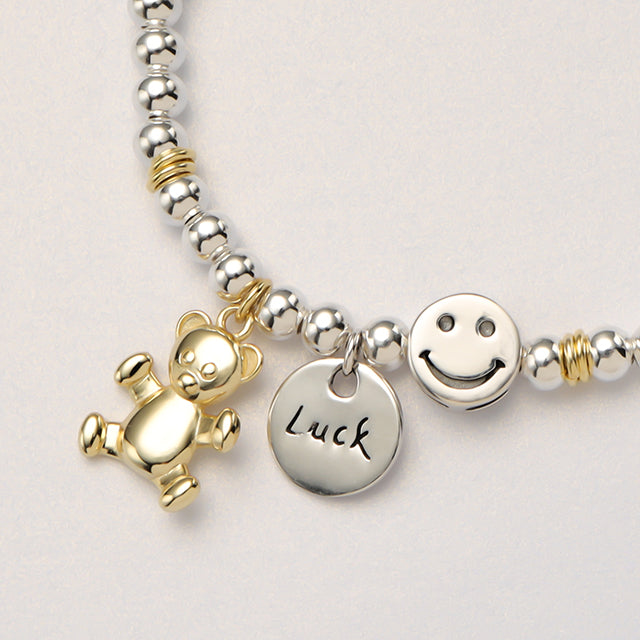 A lucky bracelet with cute charms.