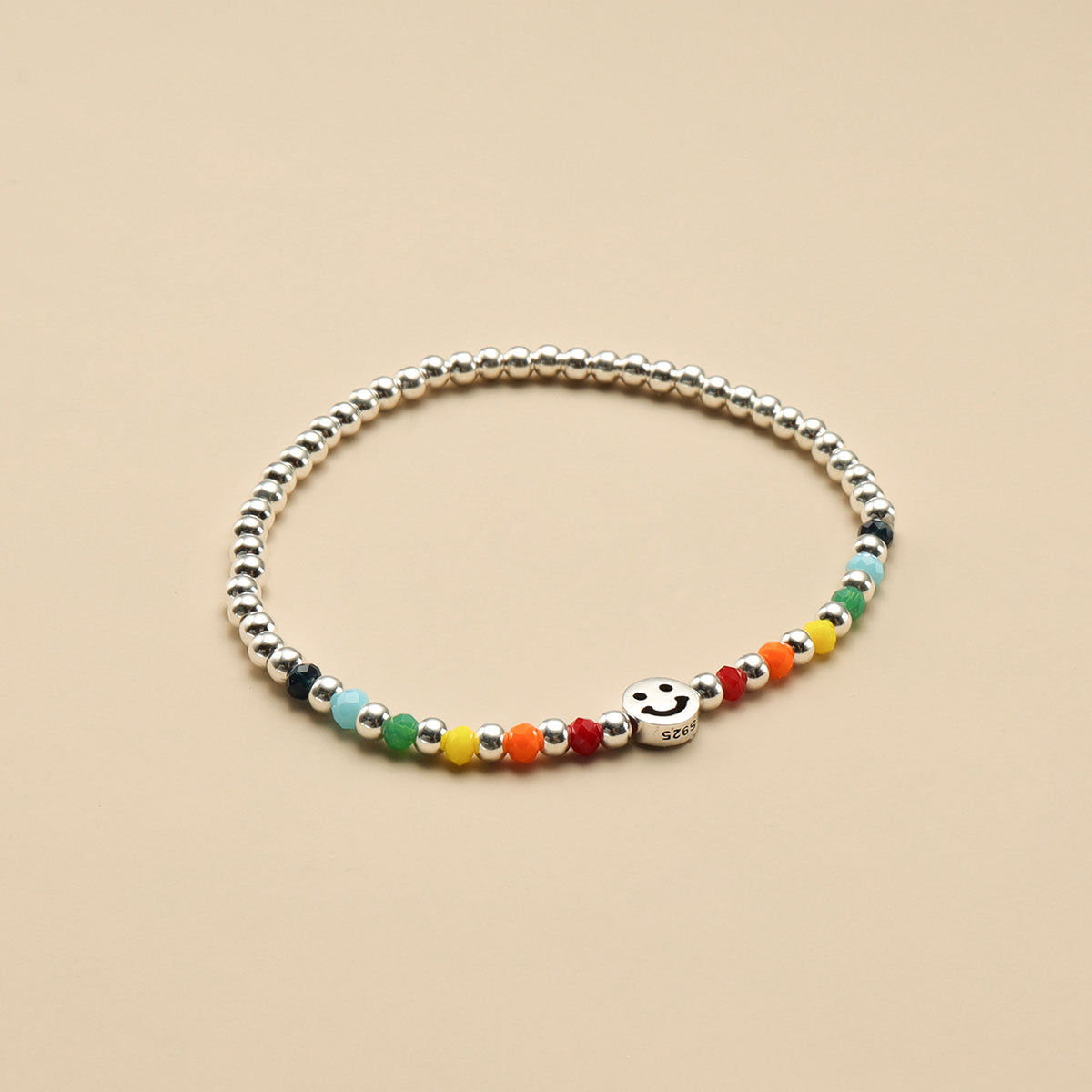 A rainbow bracelet.