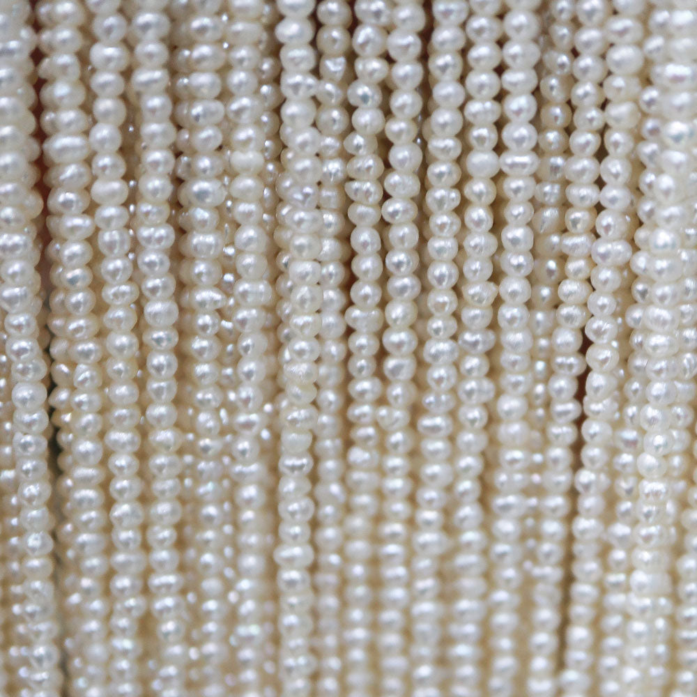 A mass of seed pearl strands.