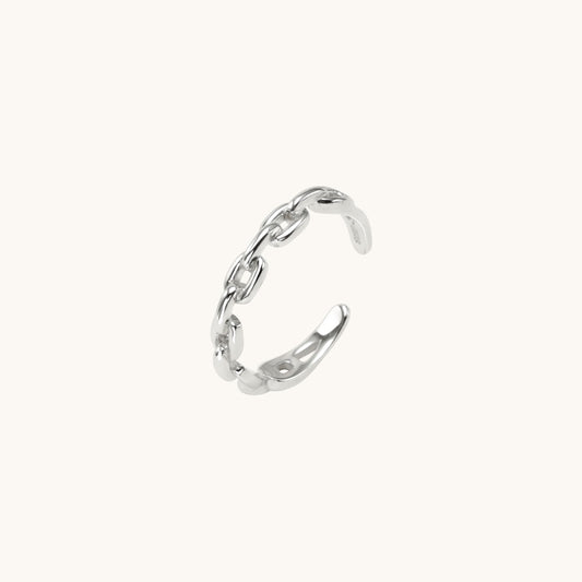 Danity Silver Chain Ring