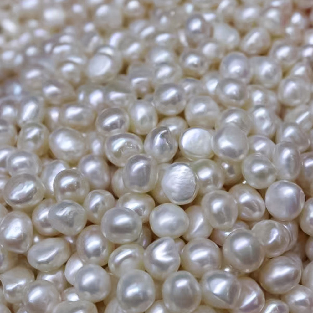 Uneven pearl beads without hole.