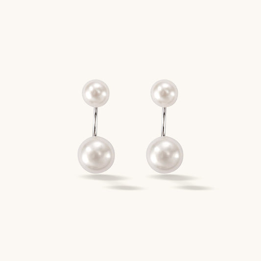 Pearl Front Back Earrings